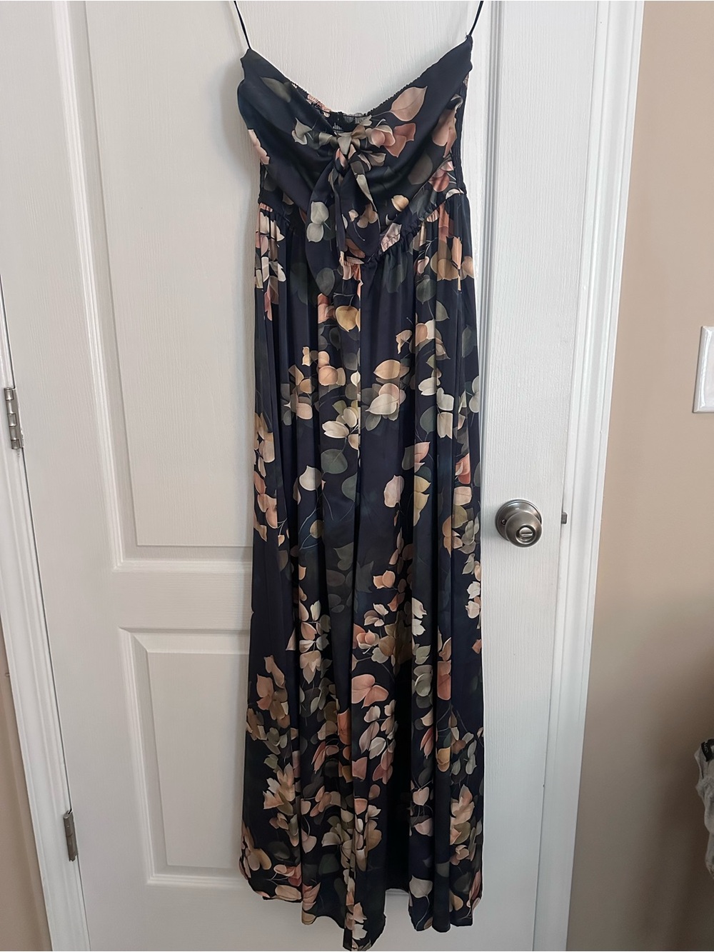 Midnight Blue Floral Sleeveless Jumper